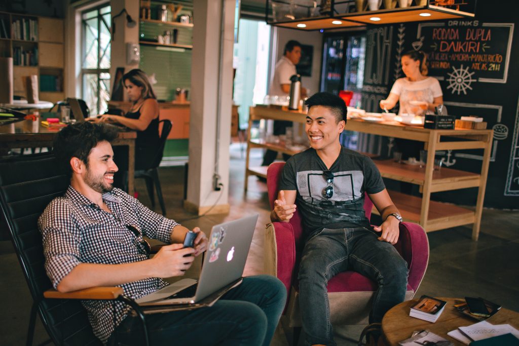 accountants working on a coworking space